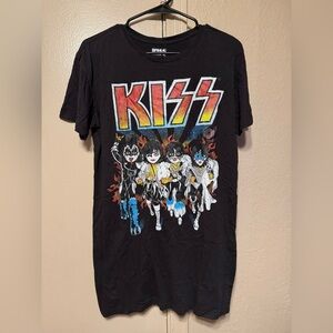 Kiss‎ Emoji Black Graphic Shirt Women’s